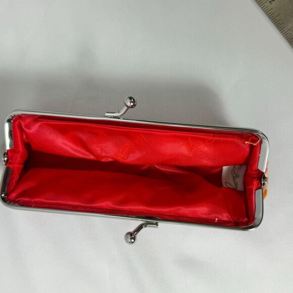 Vera Bradley Folkloric Slim Glasses Case Kisslock Boho Floral Retired Pattern - Picture 9 of 10